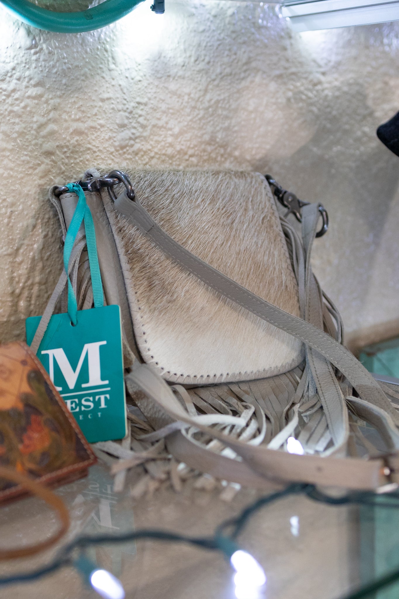 Montana- Light Cream Fringe Crossbody